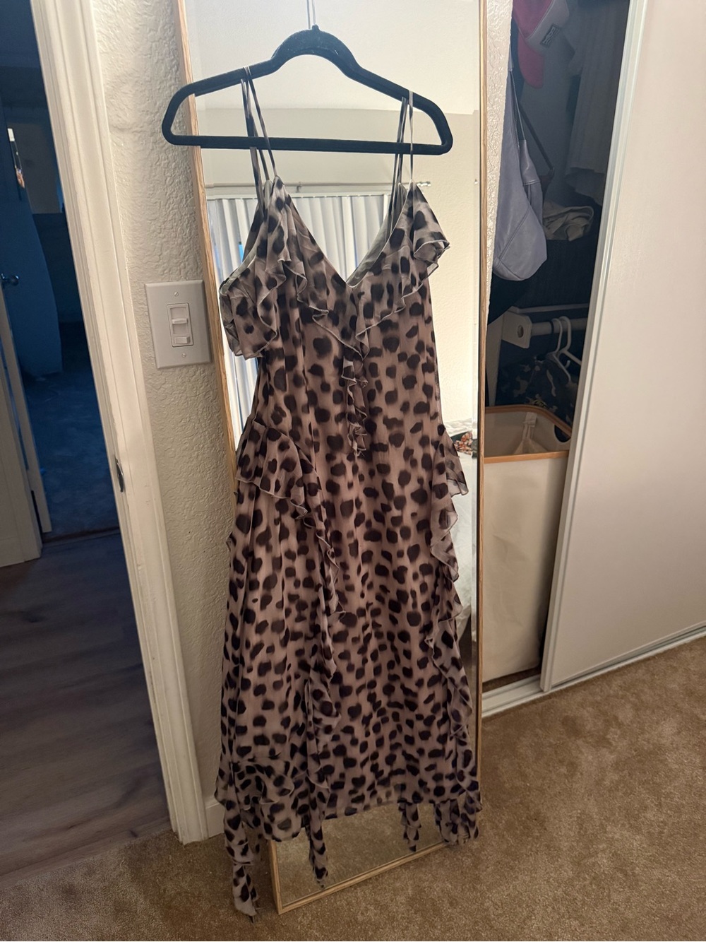 Anthropologie Ruffled Midi Dress